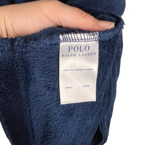 Polo‎ Ralph Lauren Men's Microfiber Plush Shawl Collar Robe SZ L/XL - Picture 5 of 5